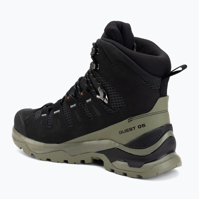 Черевики трекінгові чоловічі Salomon Quest 5 GTX black/dlicgr/black 3