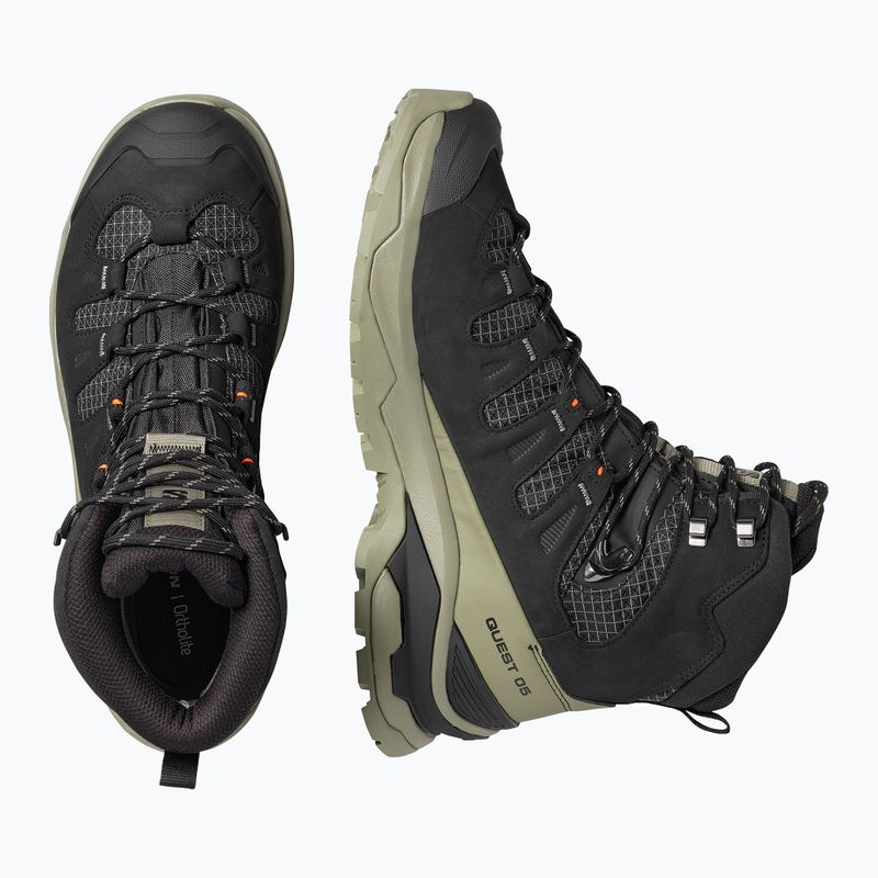 Черевики трекінгові чоловічі Salomon Quest 5 GTX black/dlicgr/black 5