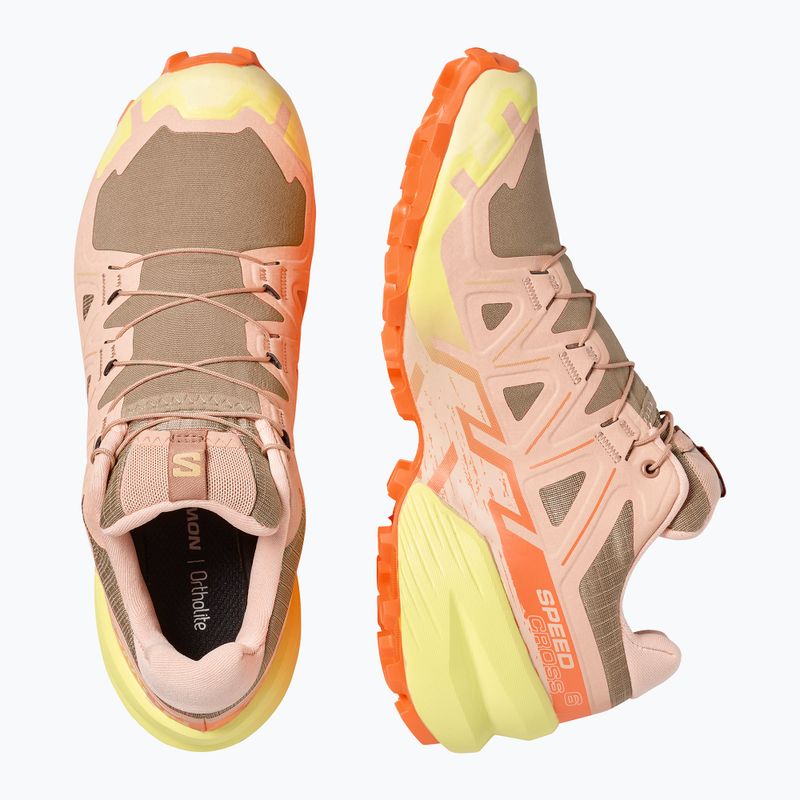 Кросівки для бігу жіночі Salomon Speedcross 6 burro/sunny lime/almond cream 6