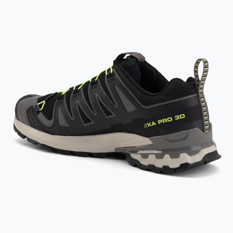 Чоловічі бігові кросівки Salomon XA Pro 3D V9 black/dark gull gray/acid lime 3