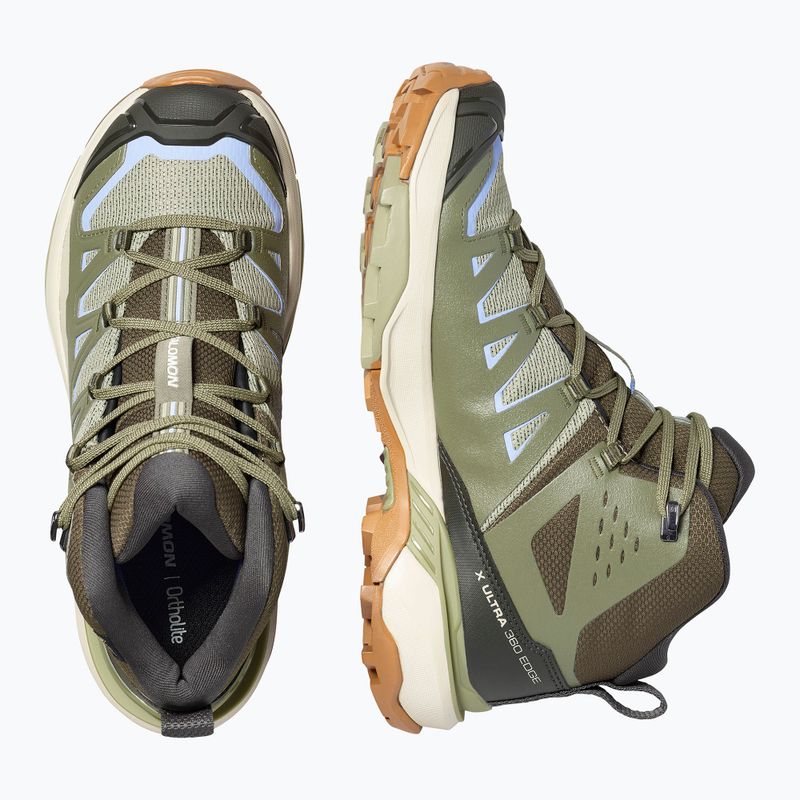 Черевики трекінгові жіночі Salomon X Ultra 360 Edge Mid GTX tea/deep lichen green 4