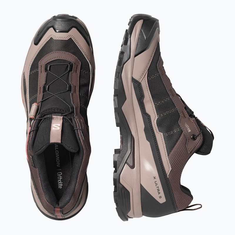 Кросівки трекінгові чоловічі Salomon X ULTRA 5 GTX black coffee/walnut/arabian 5