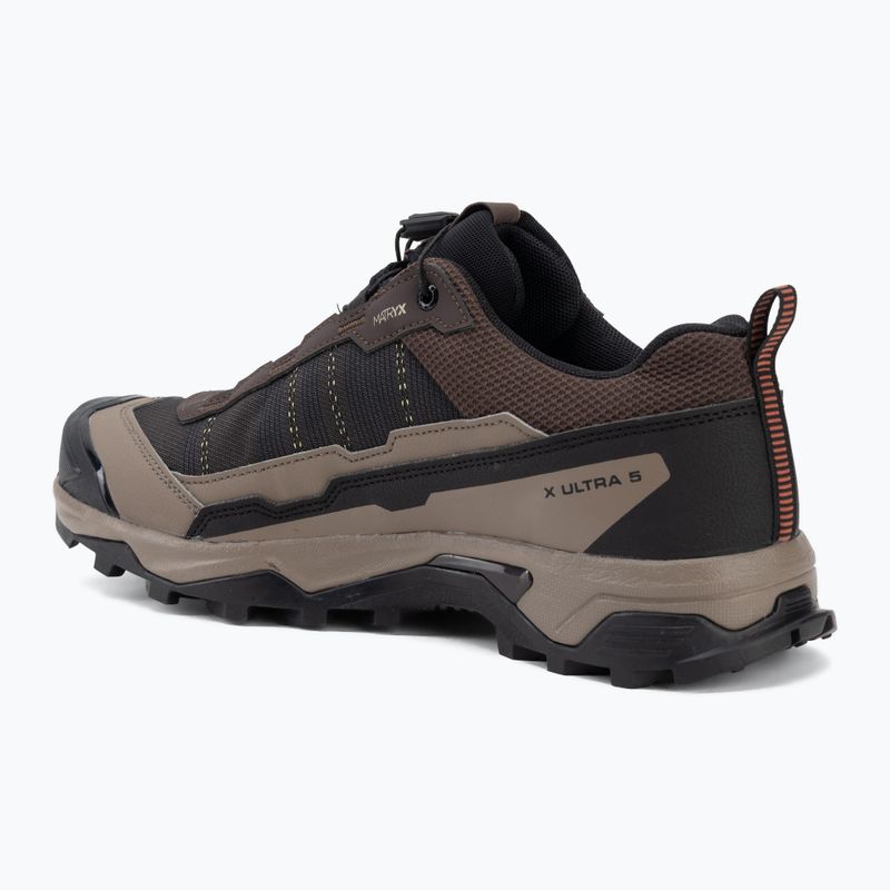 Кросівки трекінгові чоловічі Salomon X ULTRA 5 GTX black coffee/walnut/arabian 3