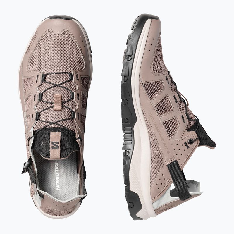 Кросівки туристичні чоловічі Salomon Techamphibian 5 walnut/wrought iron/black 6