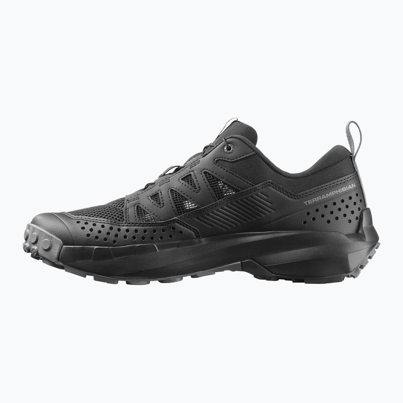Кросівки туристичні чоловічі Salomon Techamphibian 5 black/black/castlerock 10