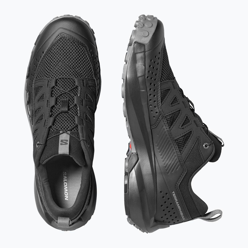 Кросівки туристичні чоловічі Salomon Techamphibian 5 black/black/castlerock 13