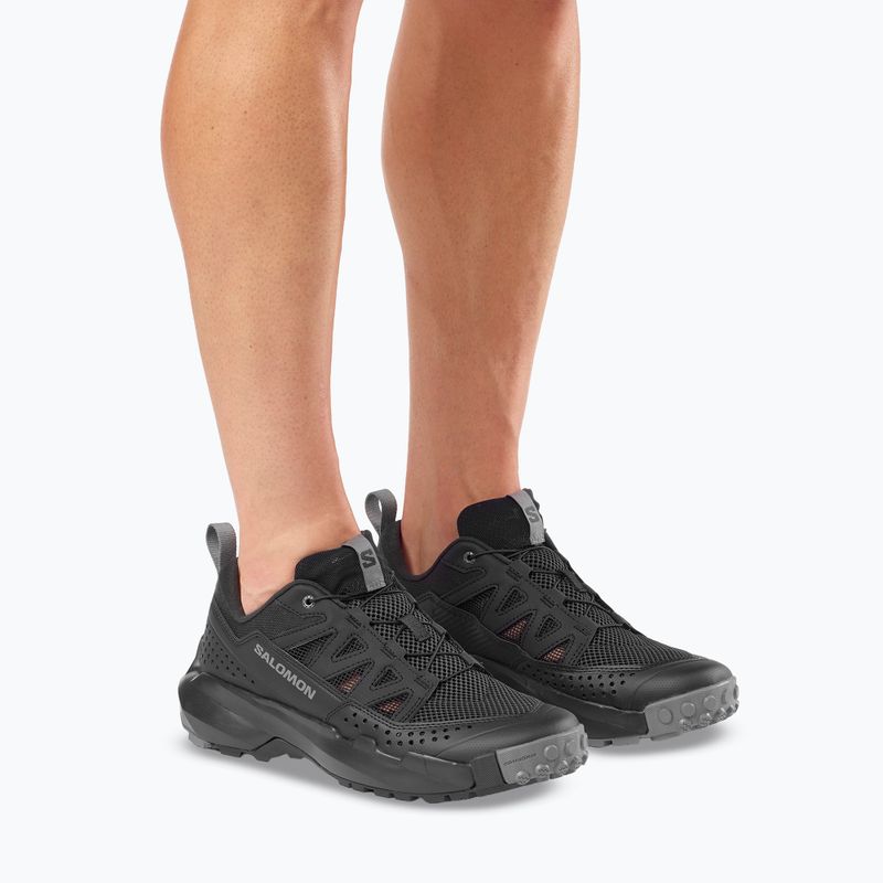 Кросівки туристичні чоловічі Salomon Techamphibian 5 black/black/castlerock 14