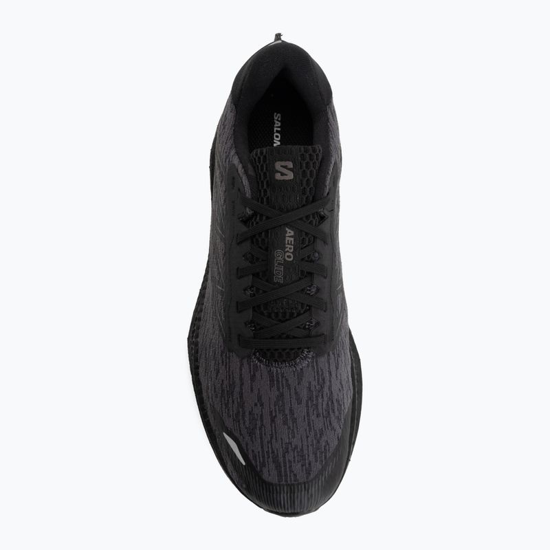 Кросівки для бігу чоловічі Salomon Aero Glide 4 black/black 5