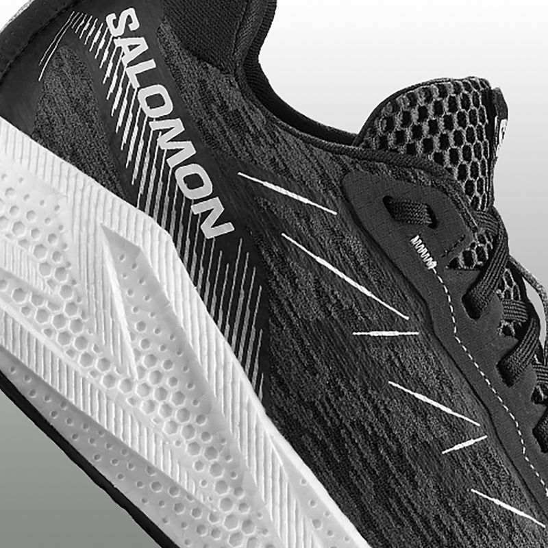 Кросівки для бігу чоловічі Salomon Aero Glide 4 black/white/ftw silver 2