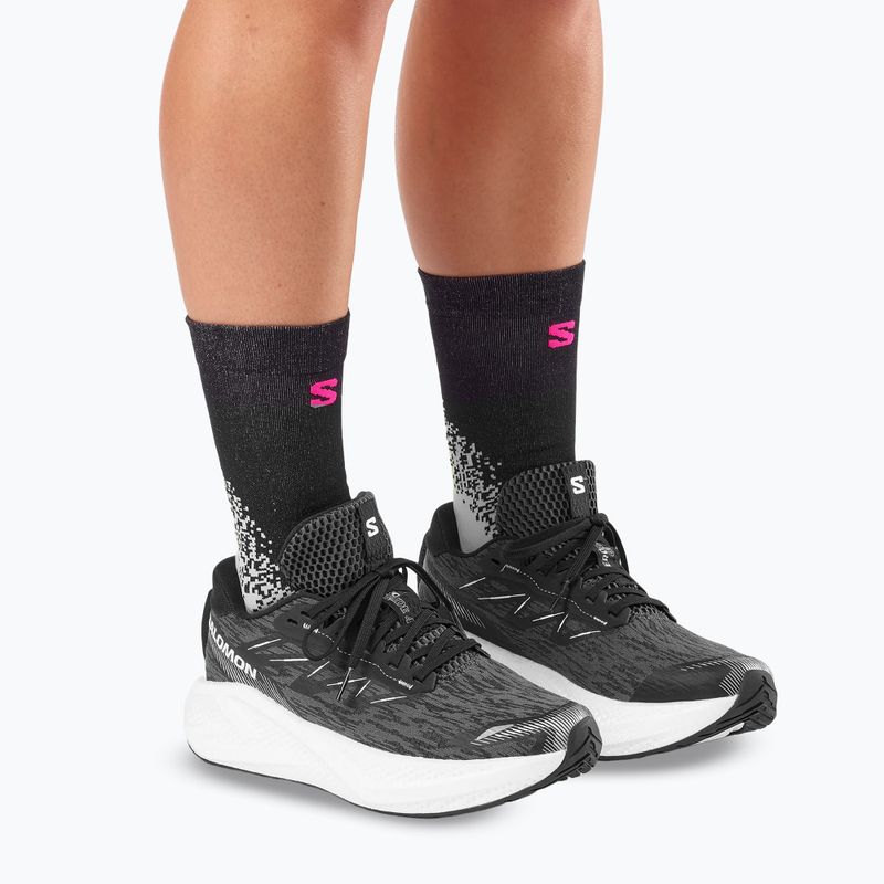 Кросівки для бігу чоловічі Salomon Aero Glide 4 black/white/ftw silver 5
