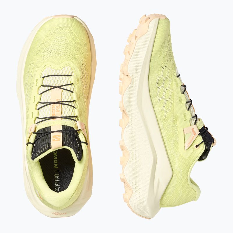 Кросівки для бігу жіночі Salomon Ultra Glide 4 sunnylime/transpyellow/almondcream 6
