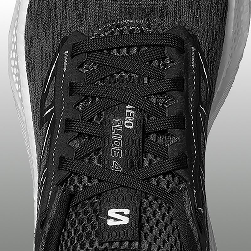 Кросівки для бігу жіночі Salomon Aero Glide 4 black/white/silver 3