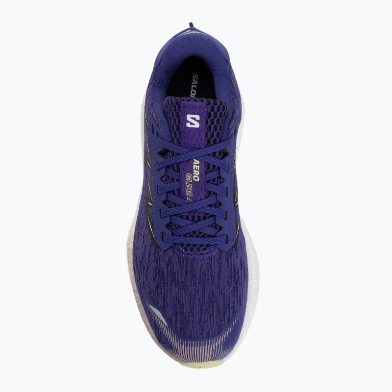 Кросівки для бігу жіночі Salomon Aero Glide 4 deep blue/white/butterfly 5