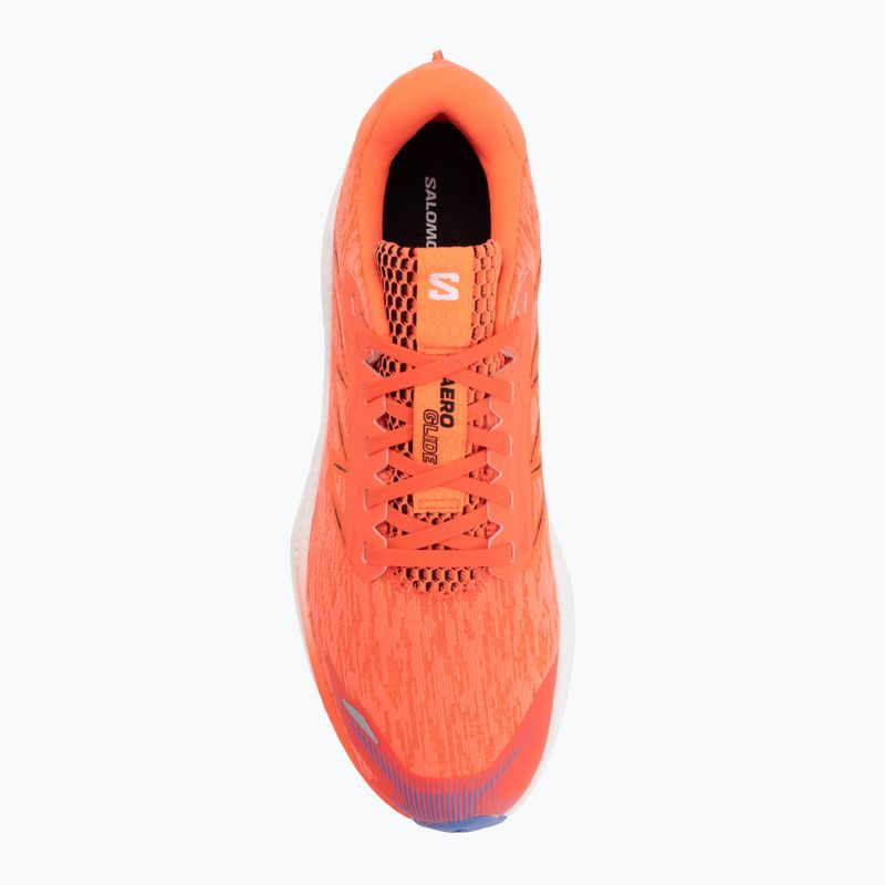 Кросівки для бігу чоловічі Salomon Aero Glide 4 neon flame/white/persia 5