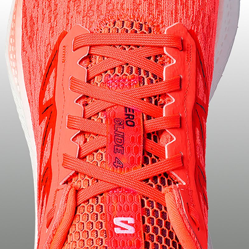 Кросівки для бігу чоловічі Salomon Aero Glide 4 neon flame/white/persia 9