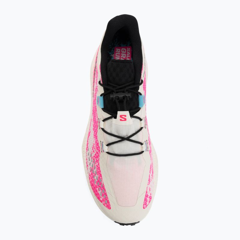 Кросівки для бігу чоловічі Salomon Aero Glide 4 GRVL vanilla ice/knockout pink/black 5