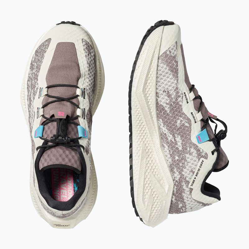 Кросівки для бігу чоловічі Salomon Aero Glide 4 GRVL vanilla ice/black/iron 4