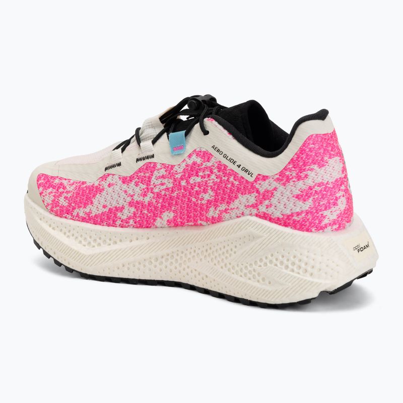 Кросівки для бігу жіночі Salomon Aero Glide 4 GRVL vanilla ice/knockout pink/black 3