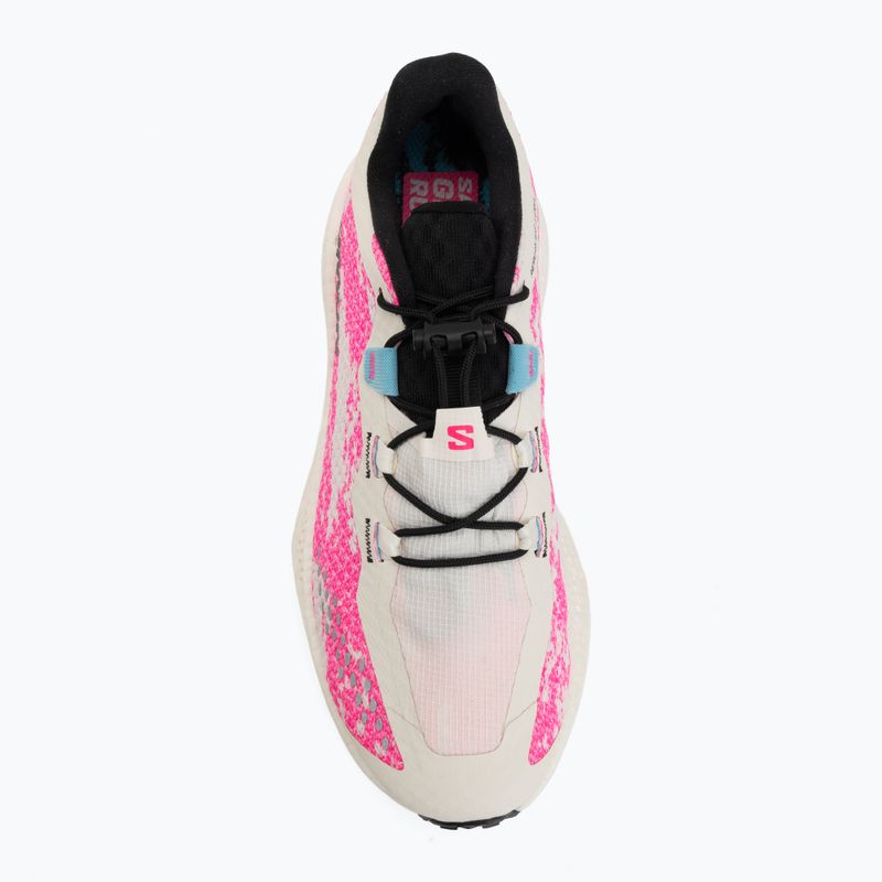 Кросівки для бігу жіночі Salomon Aero Glide 4 GRVL vanilla ice/knockout pink/black 5