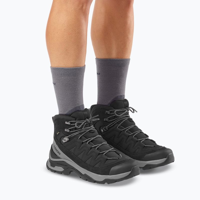 Черевики трекінгові чоловічі Salomon Quest Echo GTX black/clrock/black 8