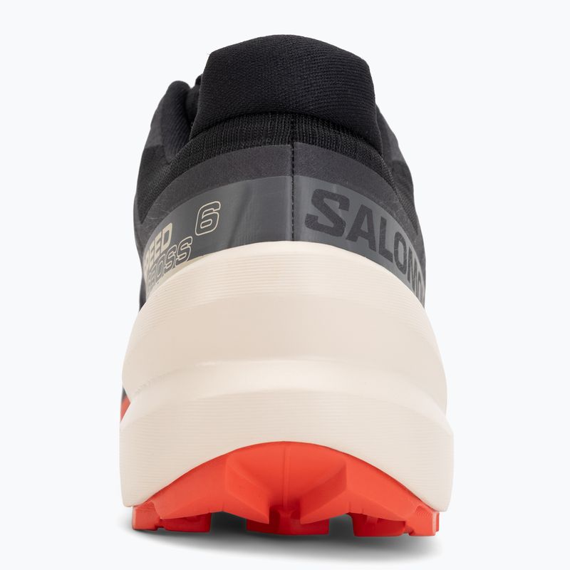 Кросівки для бігу чоловічі Salomon Speedcross 6 black/fiery red/almond milk 6