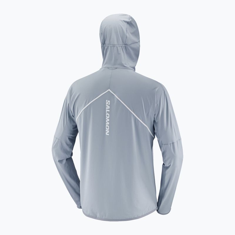 Куртка для бігу чоловіча Salomon Sense Aero Hybrid Half Zip Hooded trade winds 8