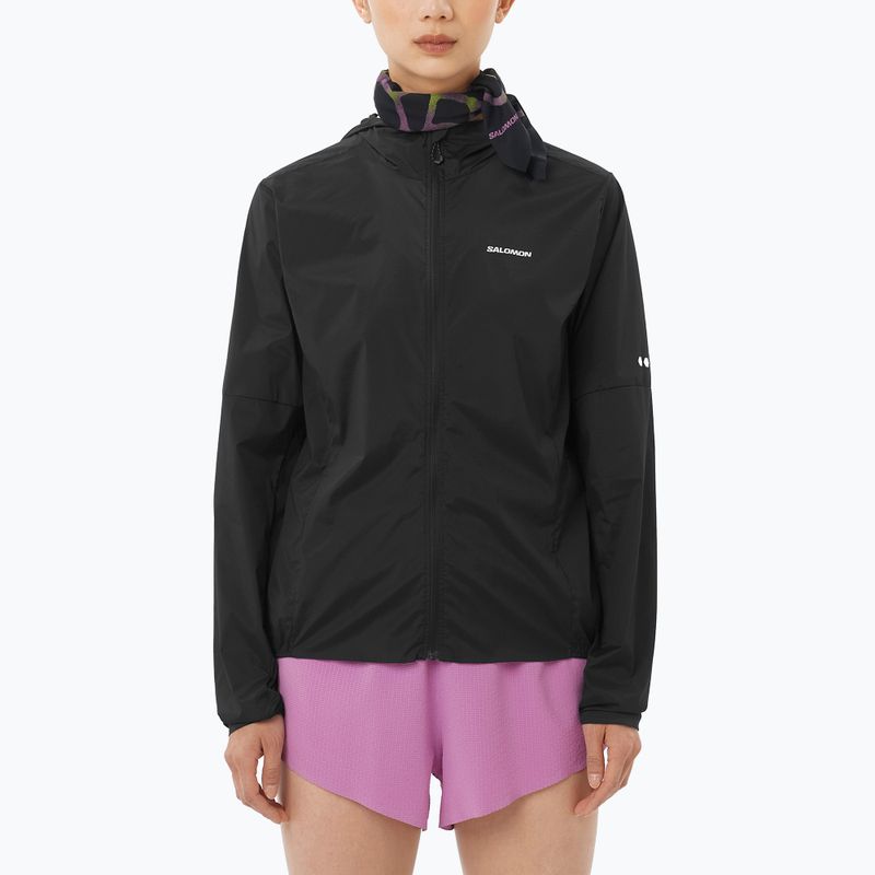 Куртка для бігу жіноча Salomon Sense Aero Wind black
