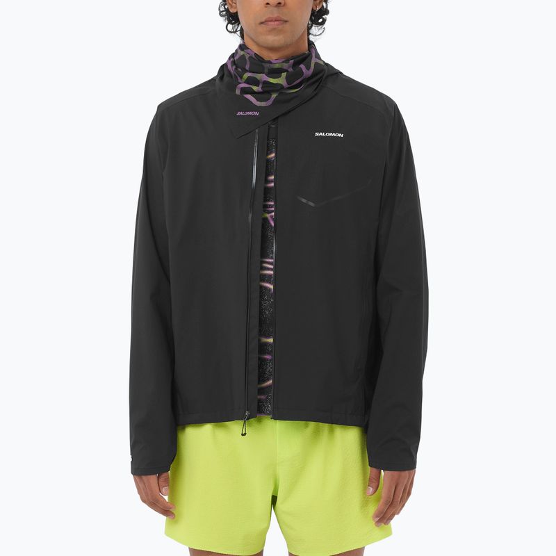 Куртка для бігу чоловіча Salomon Bonatti Waterproof dee black