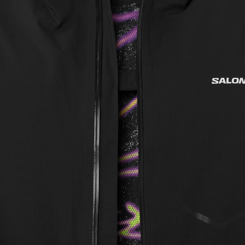 Куртка для бігу чоловіча Salomon Bonatti Waterproof dee black 4