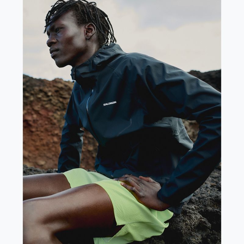 Куртка для бігу чоловіча Salomon Bonatti Waterproof dee black 8
