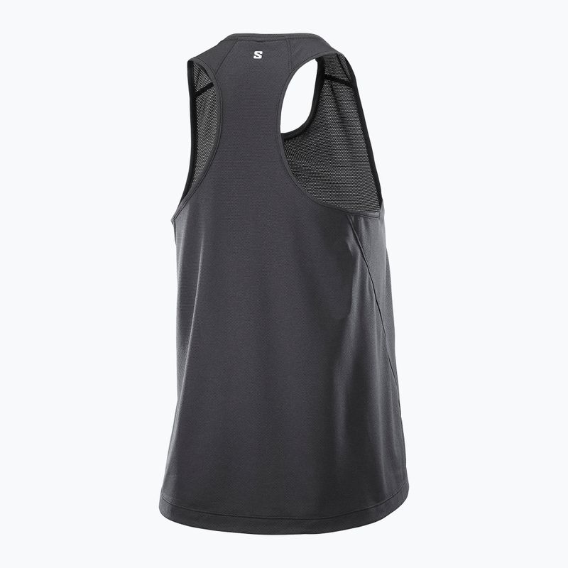 Футболка для бігу жіноча Salomon Shakeout Core Tank GFX deep black 5
