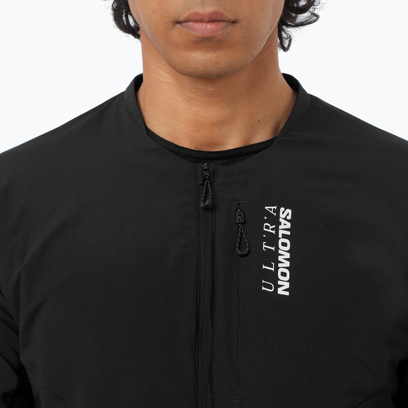 Кофта для бігу чоловіча Salomon Ultra Fleece Deep Black 3