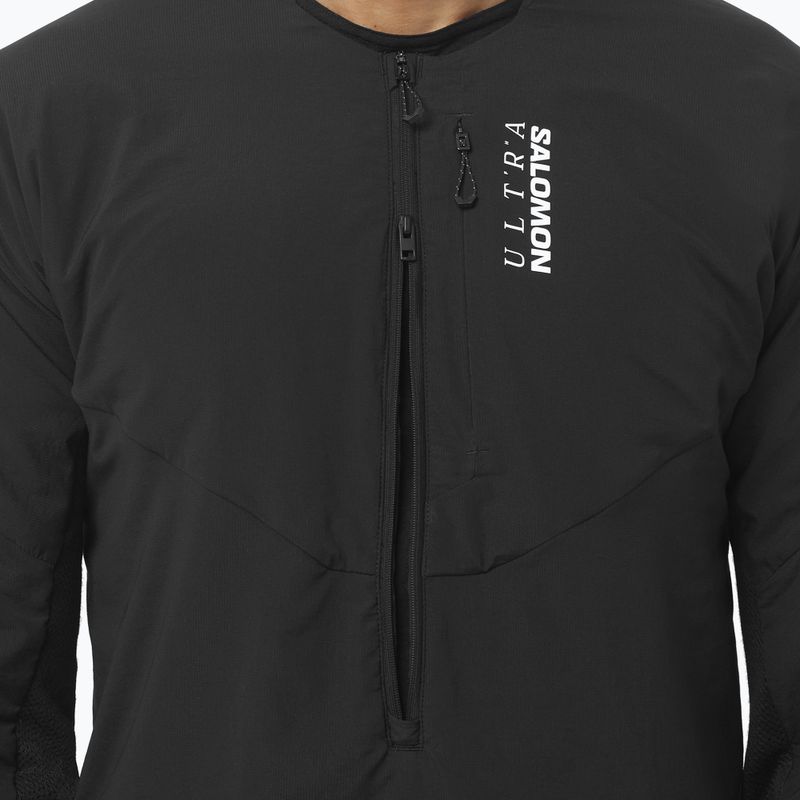 Кофта для бігу чоловіча Salomon Ultra Fleece Deep Black 5