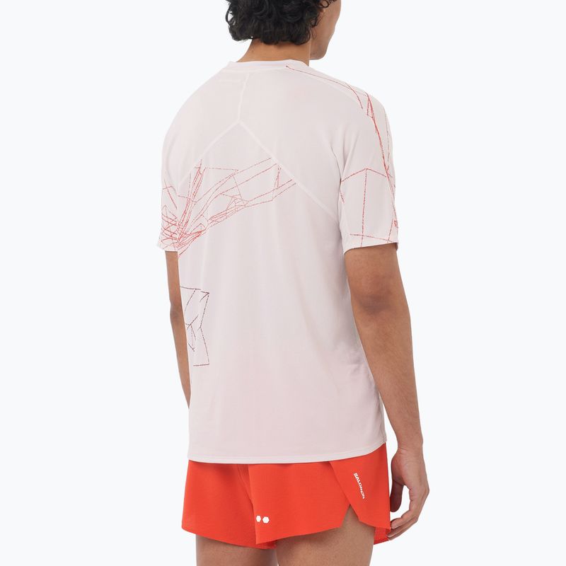 Футболка для бігу чоловіча Salomon S/Lab Speed Tee lilac ash/fiery red 2