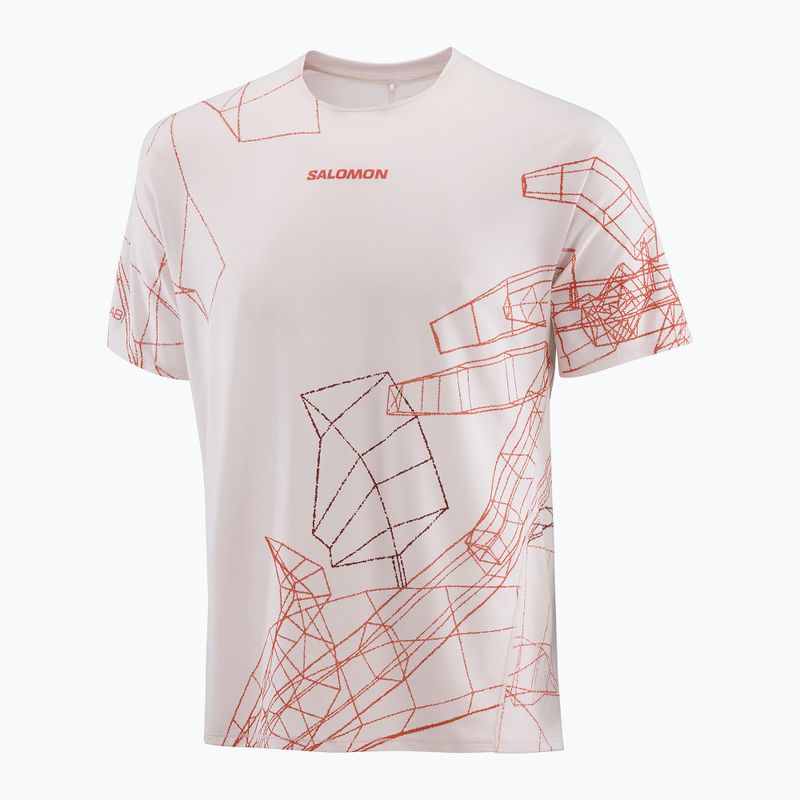 Футболка для бігу чоловіча Salomon S/Lab Speed Tee lilac ash/fiery red 4
