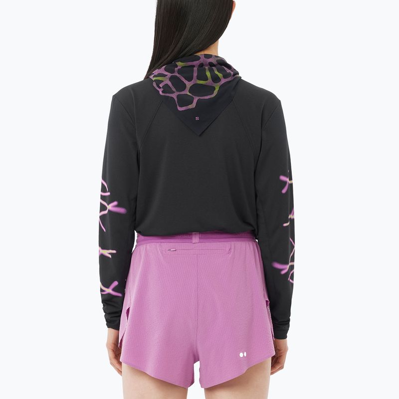 Лонгслів для бігу жіночий Salomon Shakeout Core deep black 2