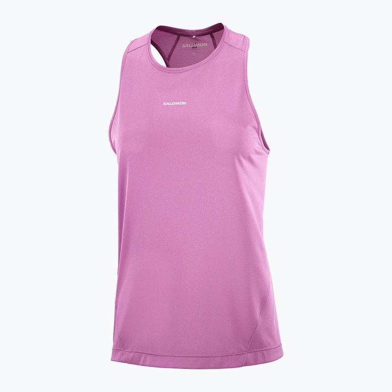 Футболка для бігу жіноча Salomon Shakeout Core Tank iris orchid 3