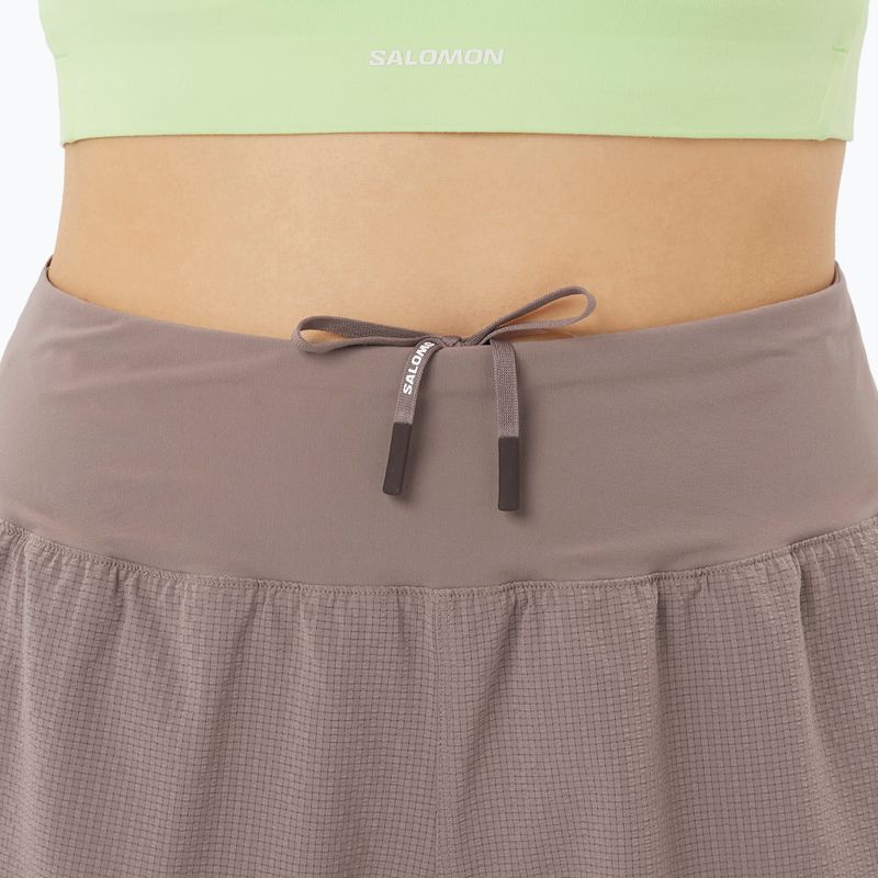 Шорти для бігу жіночі Salomon Sense Aero Stow 4" iron 4