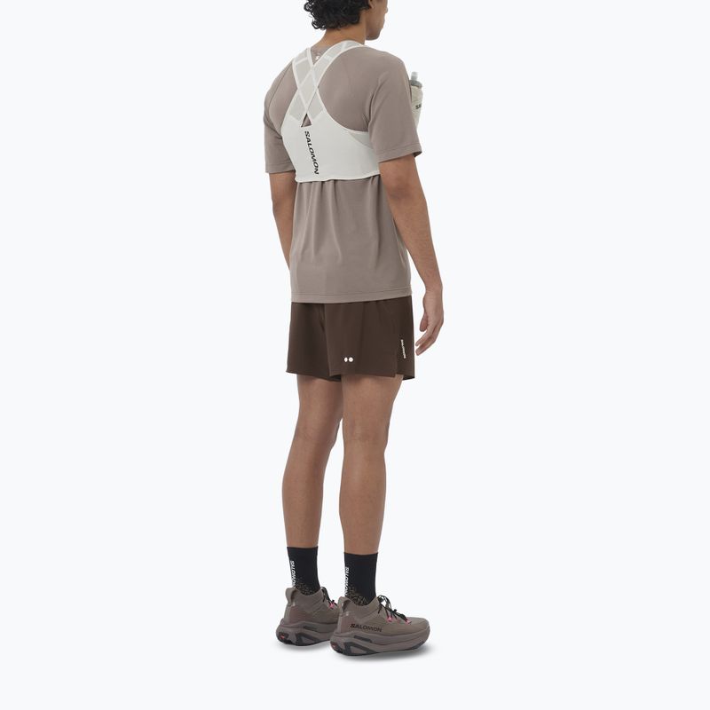 Шорти для бігу чоловічі Salomon Sense Aero Stow 5" coffee bean 2