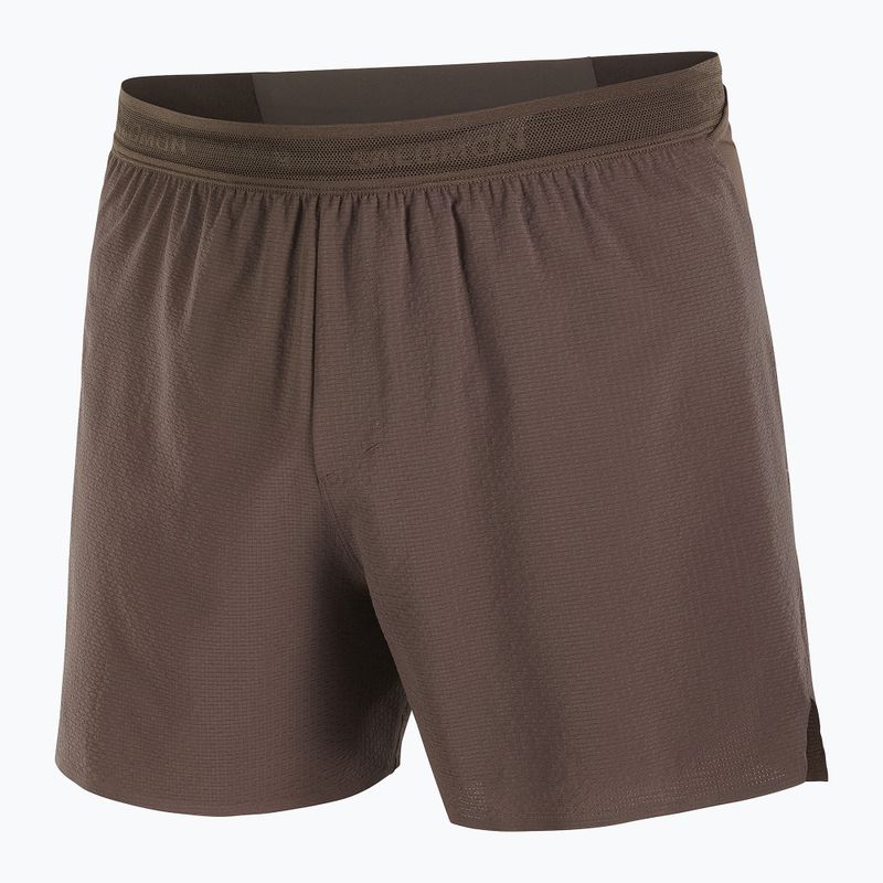 Шорти для бігу чоловічі Salomon Sense Aero Stow 5" coffee bean 7
