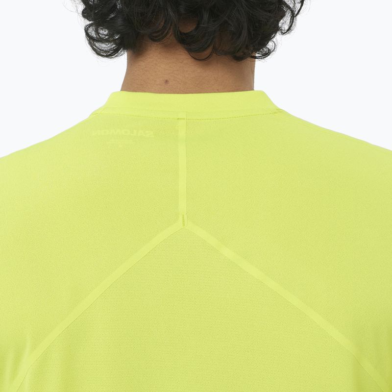 Футболка для бігу чоловіча Salomon Sense Aero SS Tee GFX acid lime 4