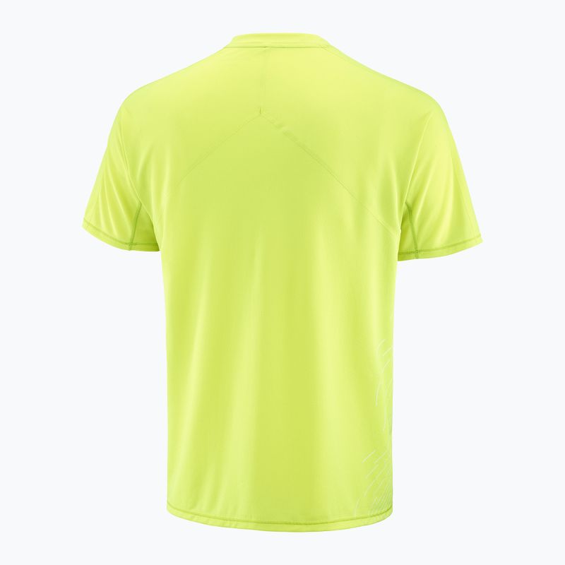 Футболка для бігу чоловіча Salomon Sense Aero SS Tee GFX acid lime 6