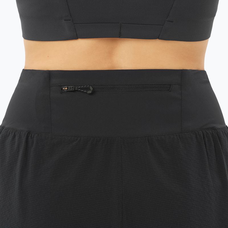 Шорти для бігу жіночі Salomon Sense Aero Stow 4" deep black 4