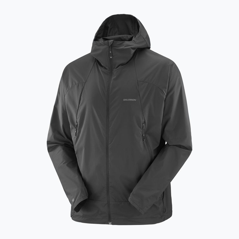 Куртка вітровка жіноча Salomon Outwind Full Zip deep black 7