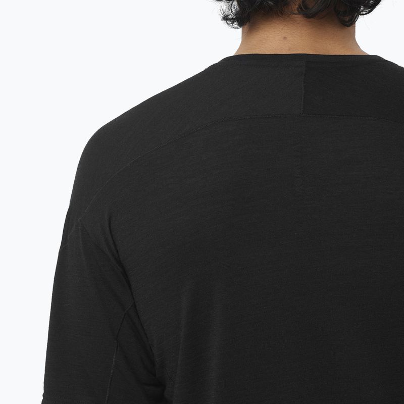 Футболка для бігу чоловіча  Salomon Ultra Tee deep black 4