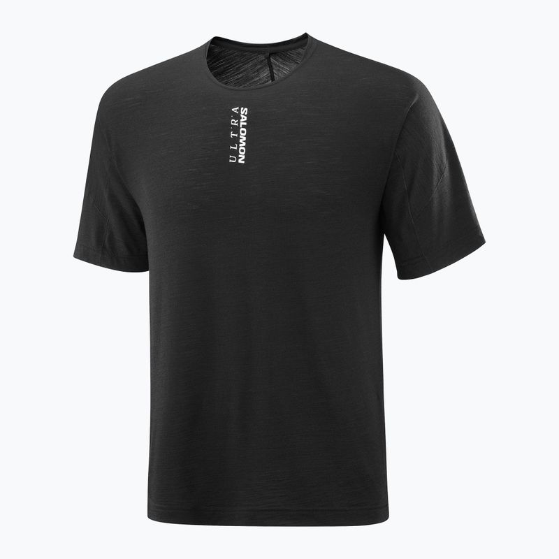 Футболка для бігу чоловіча  Salomon Ultra Tee deep black 5
