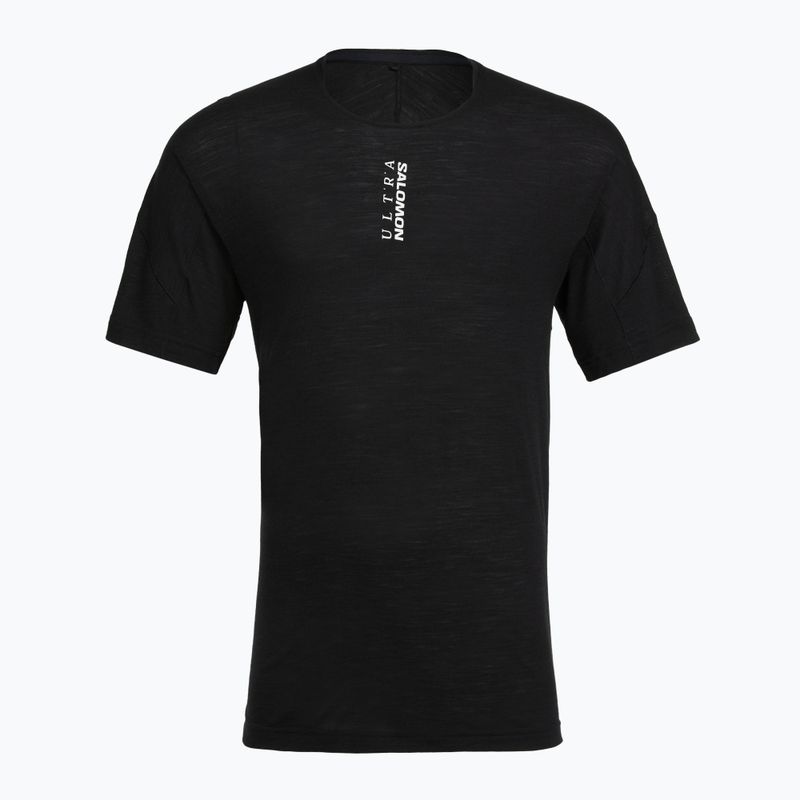 Футболка для бігу чоловіча  Salomon Ultra Tee deep black 5