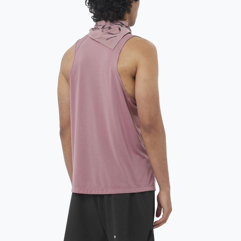 Футболка для бігу чоловіча Salomon Shakeout Core Tank dusky orchid 2