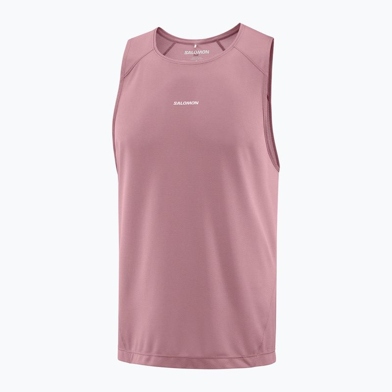 Футболка для бігу чоловіча Salomon Shakeout Core Tank dusky orchid 3