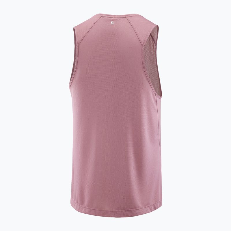 Футболка для бігу чоловіча Salomon Shakeout Core Tank dusky orchid 4